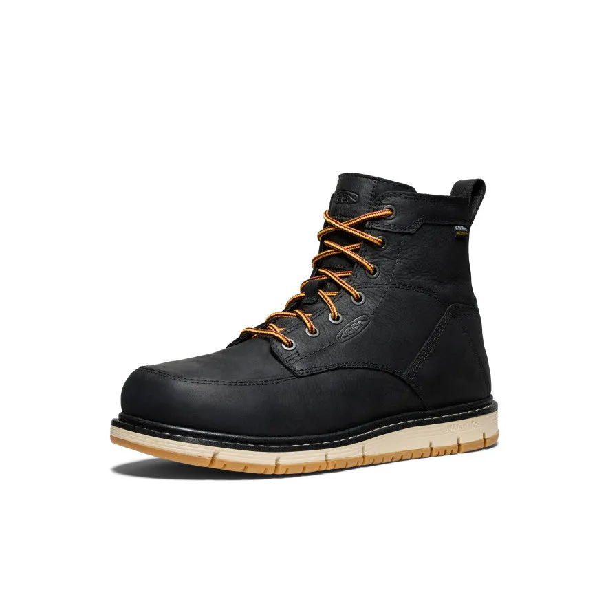 Men's San Jose 6" Waterproof Boot (Aluminum Toe) | Black/Gum sold by Keen product image thumbnail 3