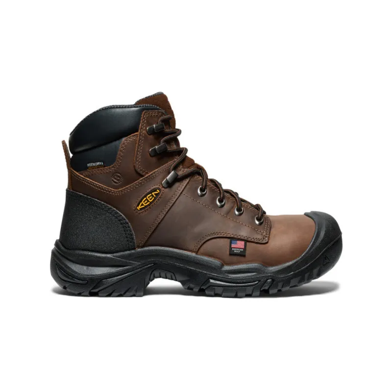 Men's Mt Vernon II 6" Waterproof Boot (Steel Toe)  |  Dark Earth/Black sold by Keen