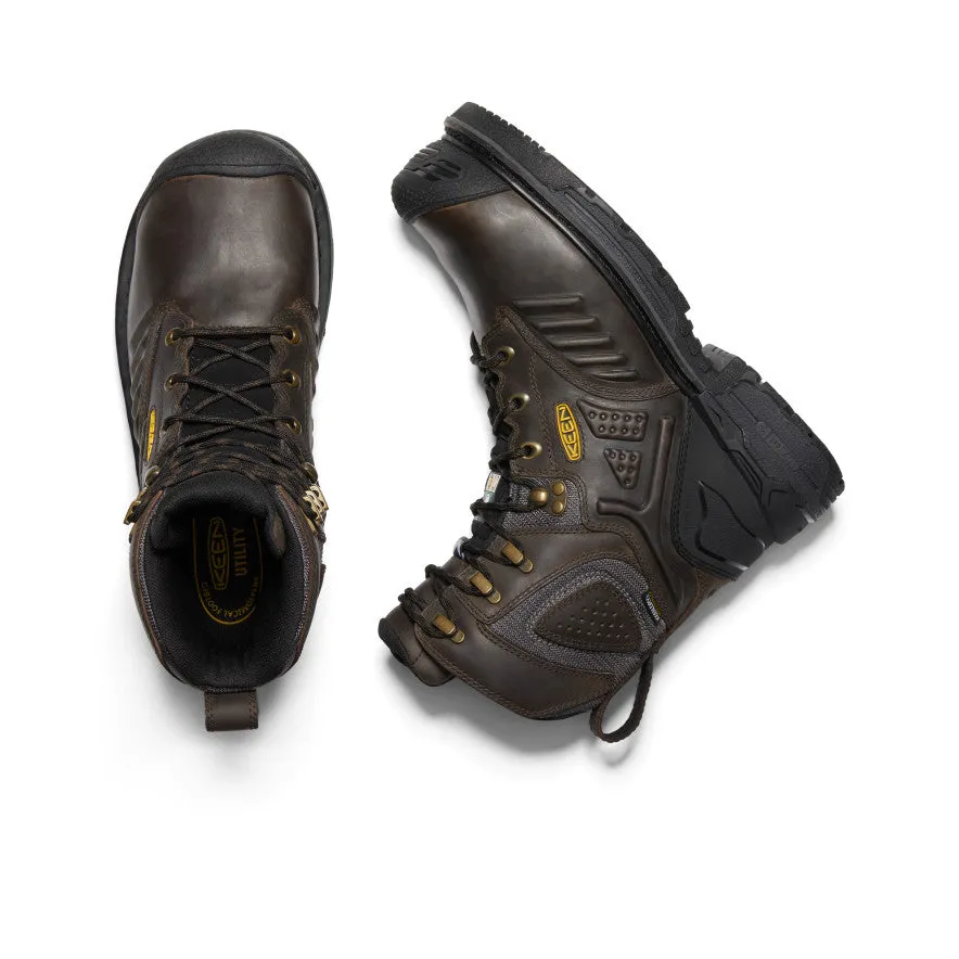 Men's CSA Philadelphia 8" Internal MET Waterproof Boot (Carbon-Fiber Toe) | Cascade Brown/Black sold by Keen product image thumbnail 4