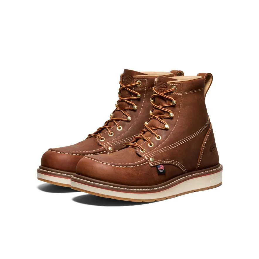 Men's Liberty 6" Boot (Soft Toe) | Leather Brown/Birch sold by Keen product image thumbnail 2