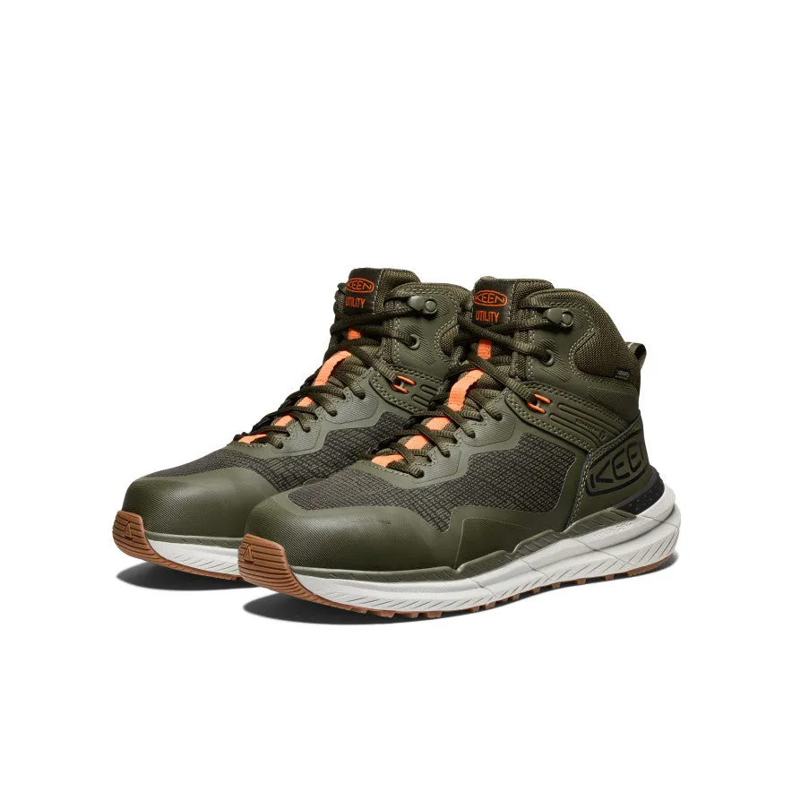 Men's Synchro Waterproof Work Boot (Carbon Toe) | Forest Night/Gum sold by Keen product image thumbnail 2