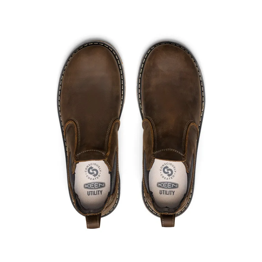 Men's San Jose Chelsea 90° Heel Boot (Aluminum Toe) | Cascade Brown/Gum sold by Keen product image thumbnail 4