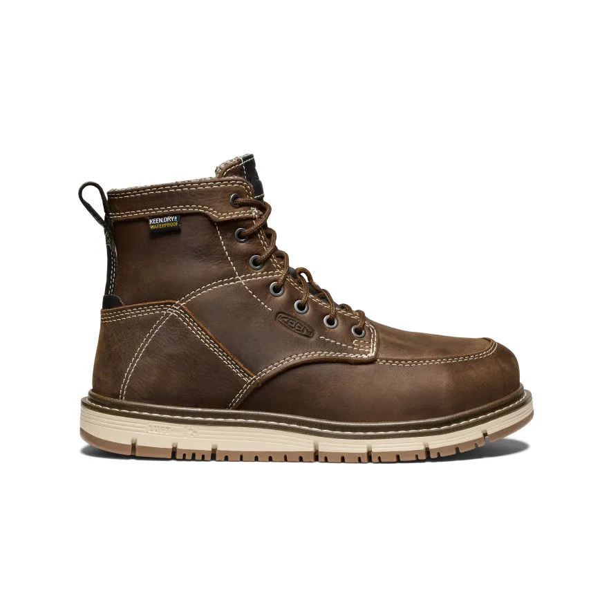 Women's San Jose 6" Waterproof Boot (Aluminum Toe) | Cascade Brown/Gum sold by Keen