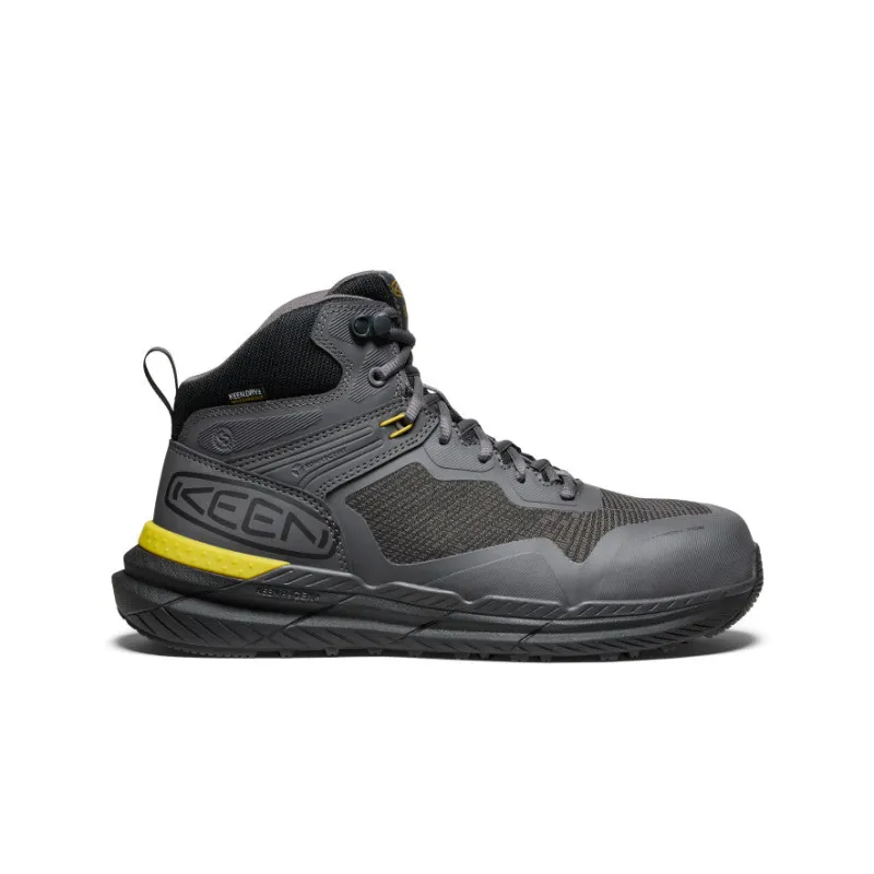 Men's Synchro Waterproof Work Boot (Carbon Toe)  |  Magnet/Black sold by Keen