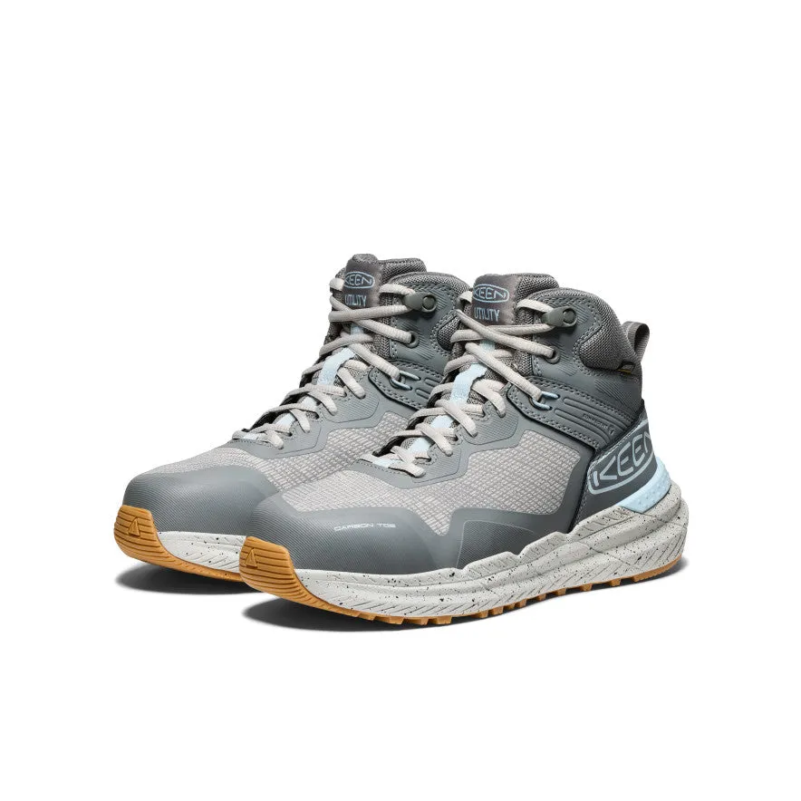 Women's Synchro Waterproof Work Boot (Carbon Toe) | Steel Grey/Gum sold by Keen product image thumbnail 2