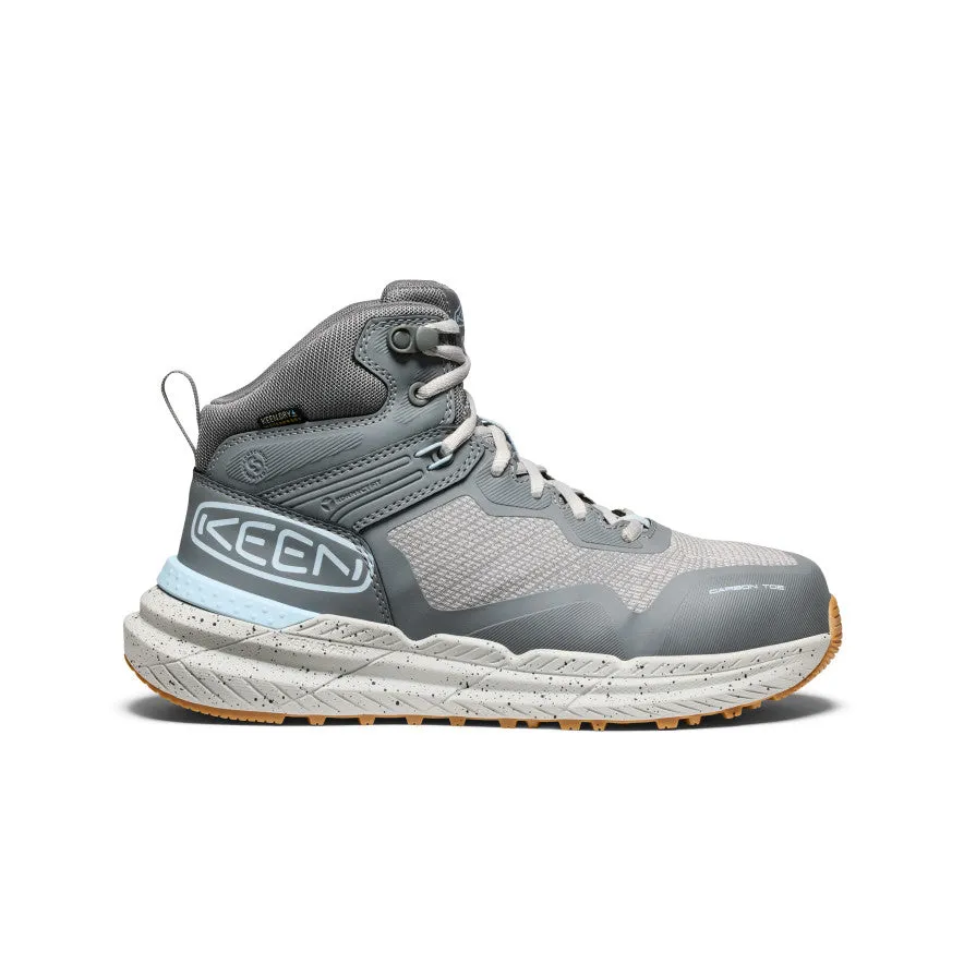 Women's Synchro Waterproof Work Boot (Carbon Toe) | Steel Grey/Gum sold by Keen