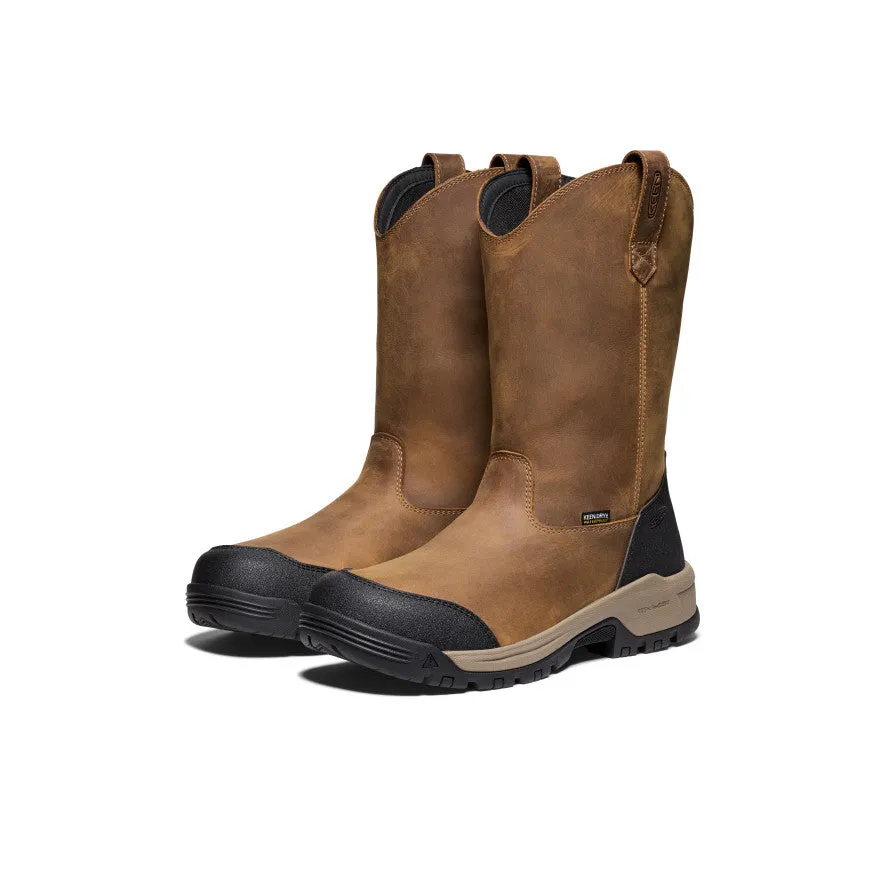 Men's Evanston Pull-On Waterproof Boot (Soft Toe) | Bison/Black sold by Keen product image thumbnail 2