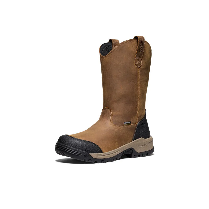Men's Evanston Pull-On Waterproof Boot (Soft Toe) | Bison/Black sold by Keen product image thumbnail 3