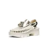 All Gender UNEEK PLT Tassel Sneaker  |  Champagne Gold/Star White sold by Keen