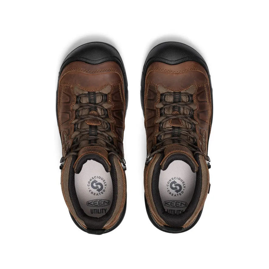 Men's Targhee IV Waterproof Work Boot (Carbon Toe) | Dark Earth/Black sold by Keen product image thumbnail 4