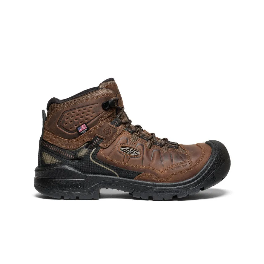 Men's Targhee IV Waterproof Work Boot (Carbon Toe) | Dark Earth/Black sold by Keen