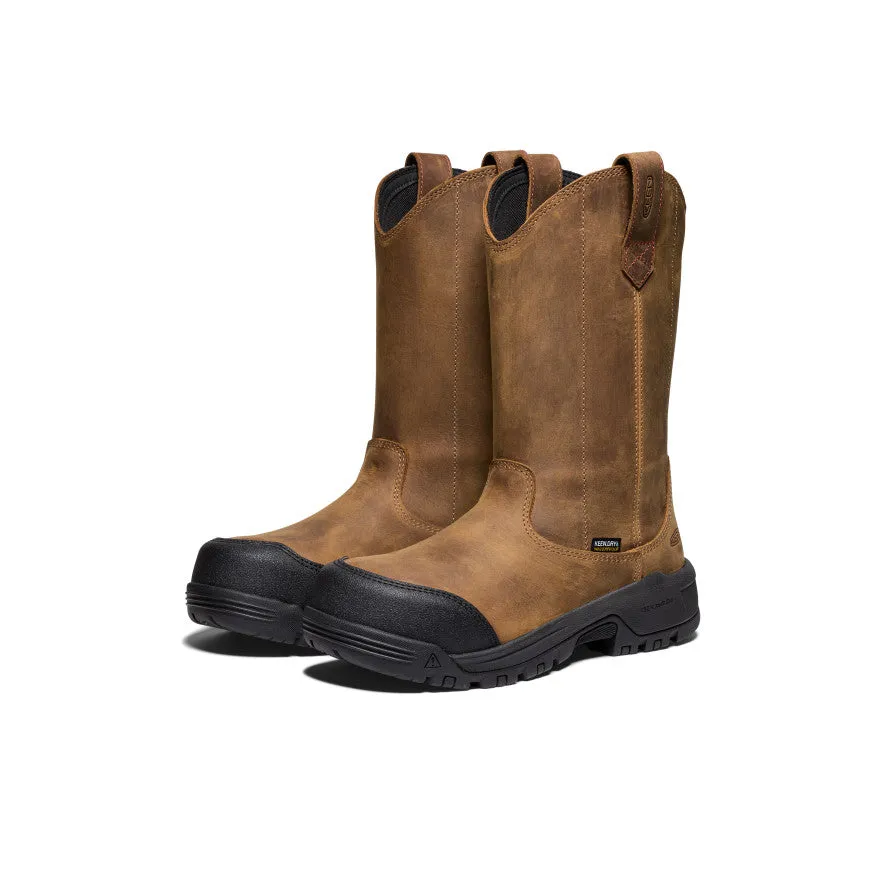 Women's Evanston Pull-On Waterproof Boot (Carbon Toe) | Bison/Black sold by Keen product image thumbnail 2