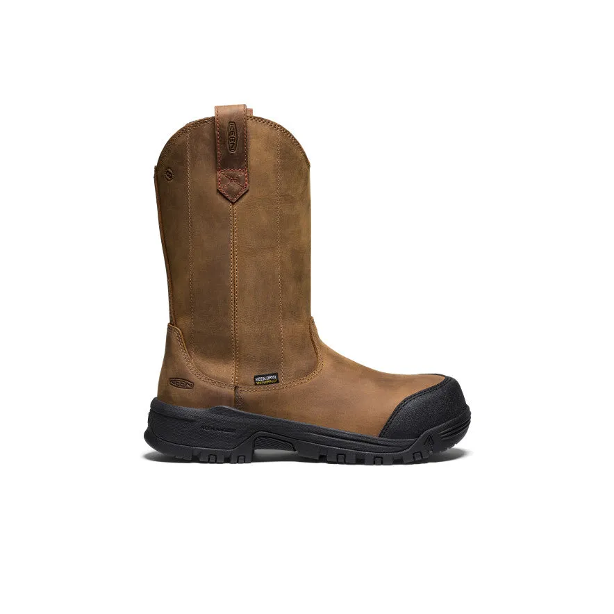 Women's Evanston Pull-On Waterproof Boot (Carbon Toe) | Bison/Black sold by Keen