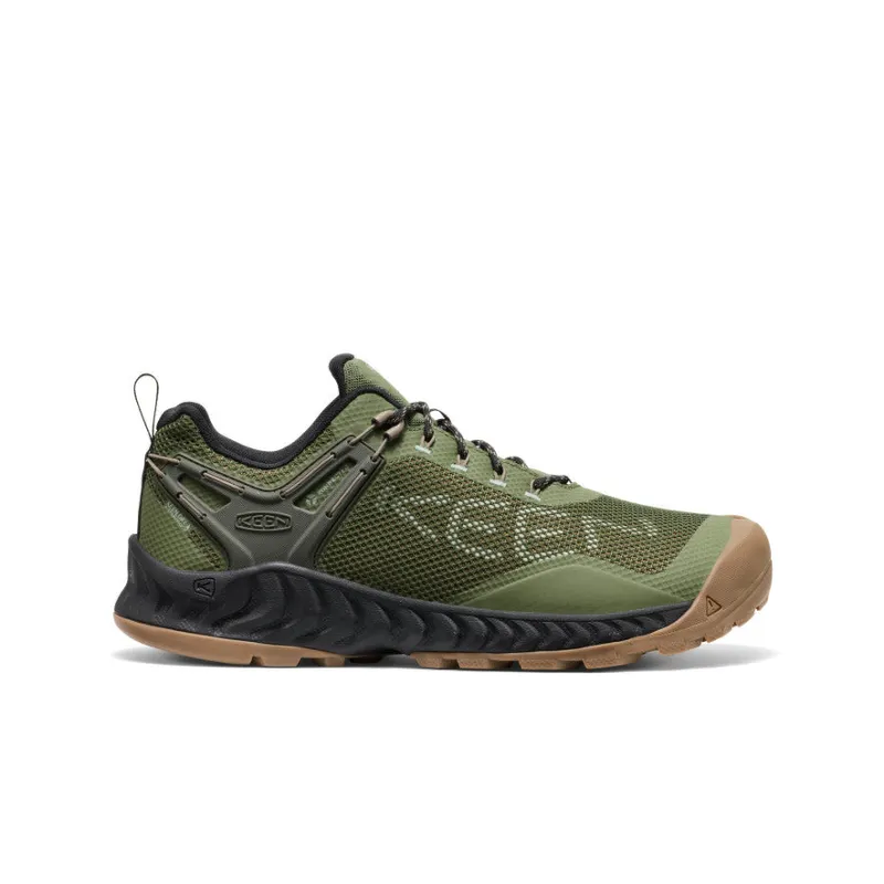 Men's NXIS EVO Waterproof Shoe  |  Bronze Green/Brindle sold by Keen