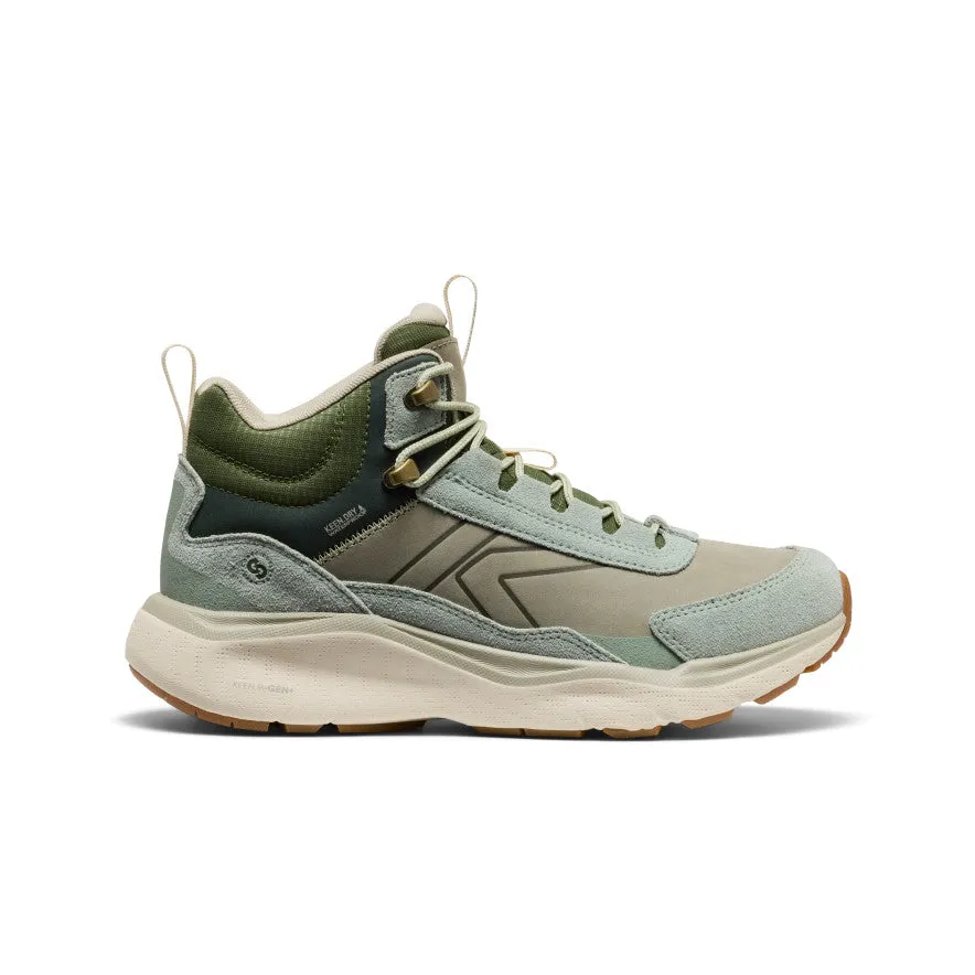 Women's Leiki Waterproof Leather Hiking Boot | Iceberg Green/Bronze Green sold by Keen