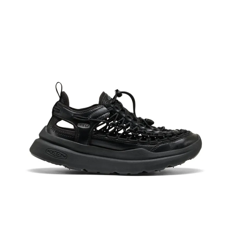 Women's UNEEK WK SNIDEL Sneaker  |  Black/Silver sold by Keen