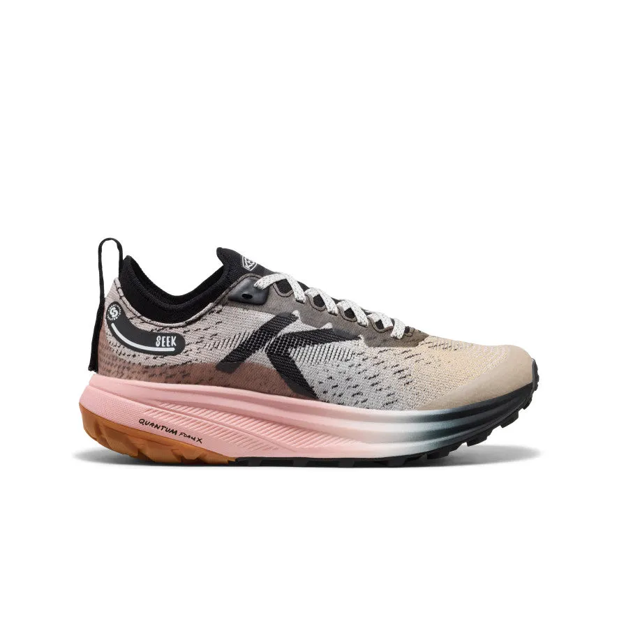 Women's Seek Trail Running Shoe | Black/Sunset Sand sold by Keen