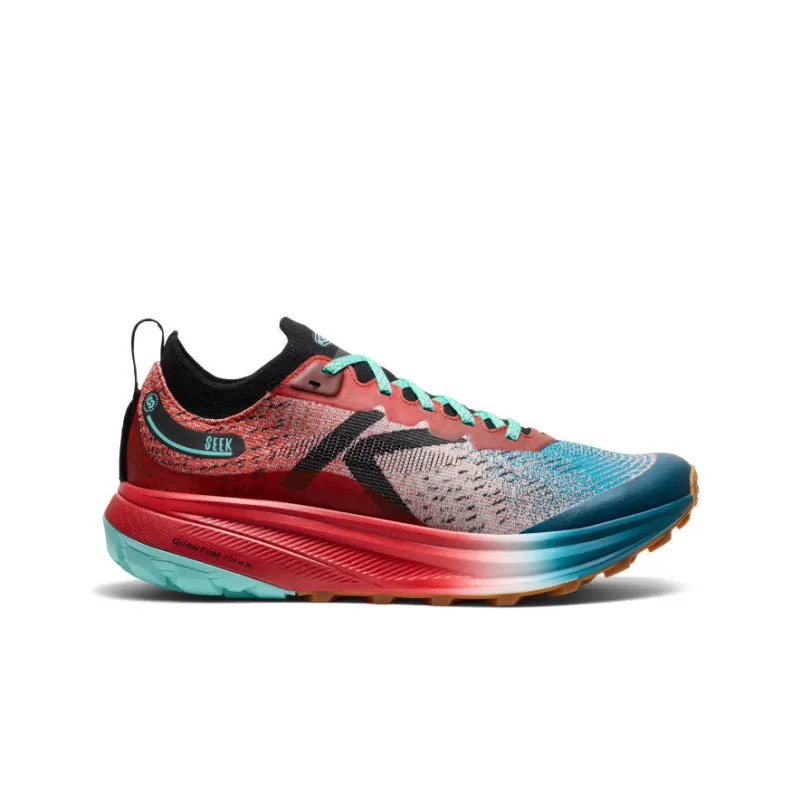 Men's Seek Trail Running Shoe  |  Grenadine/Ocean Depths made by Keen