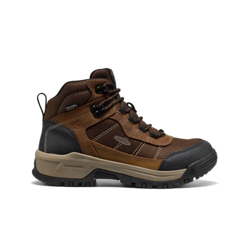 Women's Skokie Waterproof Work Boot (Soft Toe)  |  Bison/Black sold by Keen