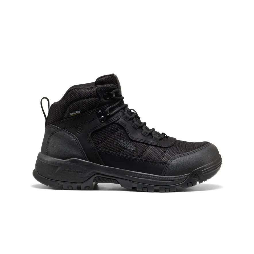 Men's Skokie Waterproof Work Boot (Soft Toe) | Black/Black sold by Keen