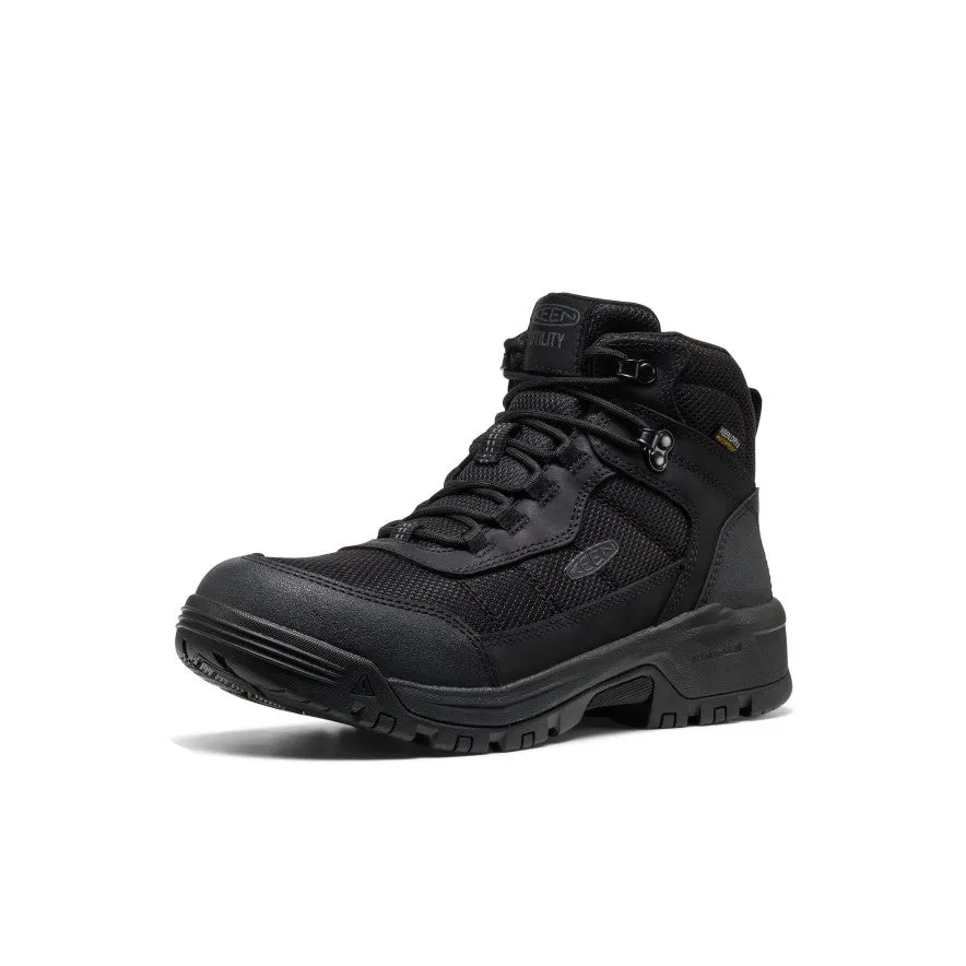Men's Skokie Waterproof Work Boot (Soft Toe) | Black/Black sold by Keen product image thumbnail 3