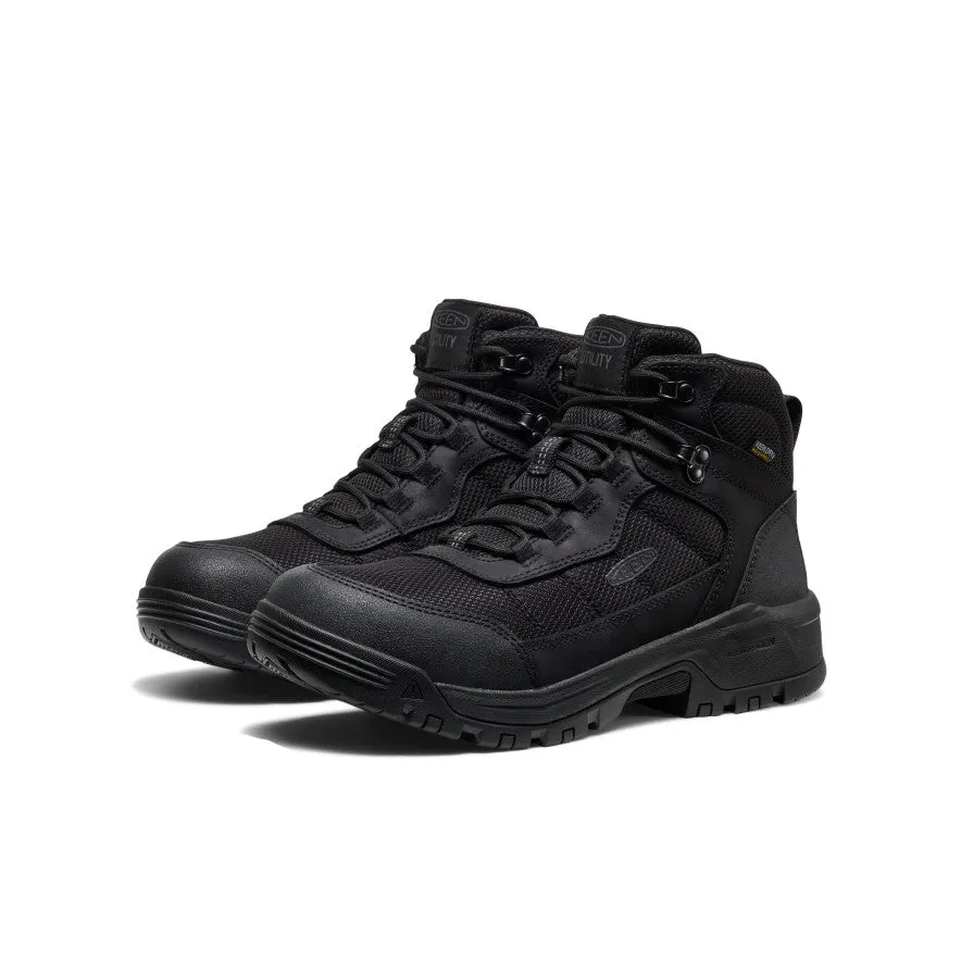 Men's Skokie Waterproof Work Boot (Soft Toe) | Black/Black sold by Keen product image thumbnail 2
