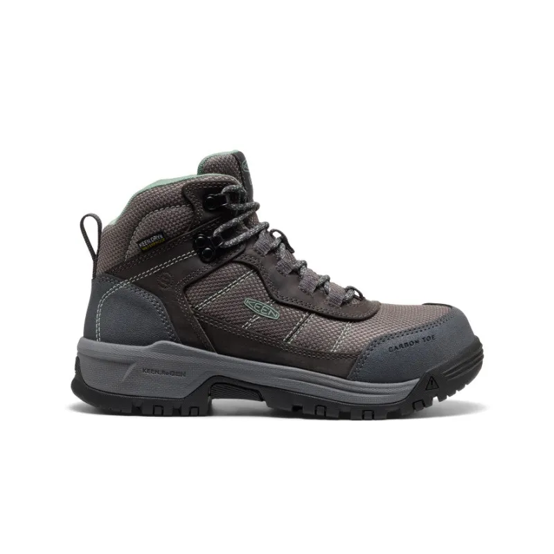 Women's Skokie Waterproof Work Boot (Carbon Toe)  |  Magnet/Black sold by Keen