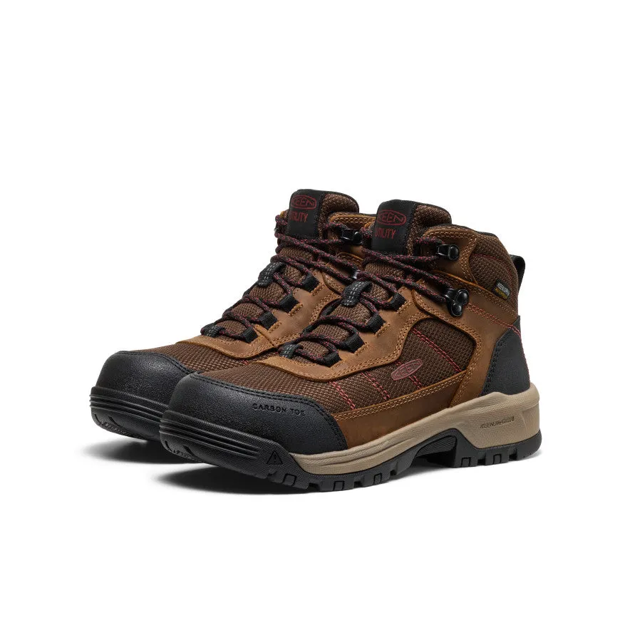 Women's Skokie Waterproof Work Boot (Carbon Toe) | Bison/Black sold by Keen product image thumbnail 2