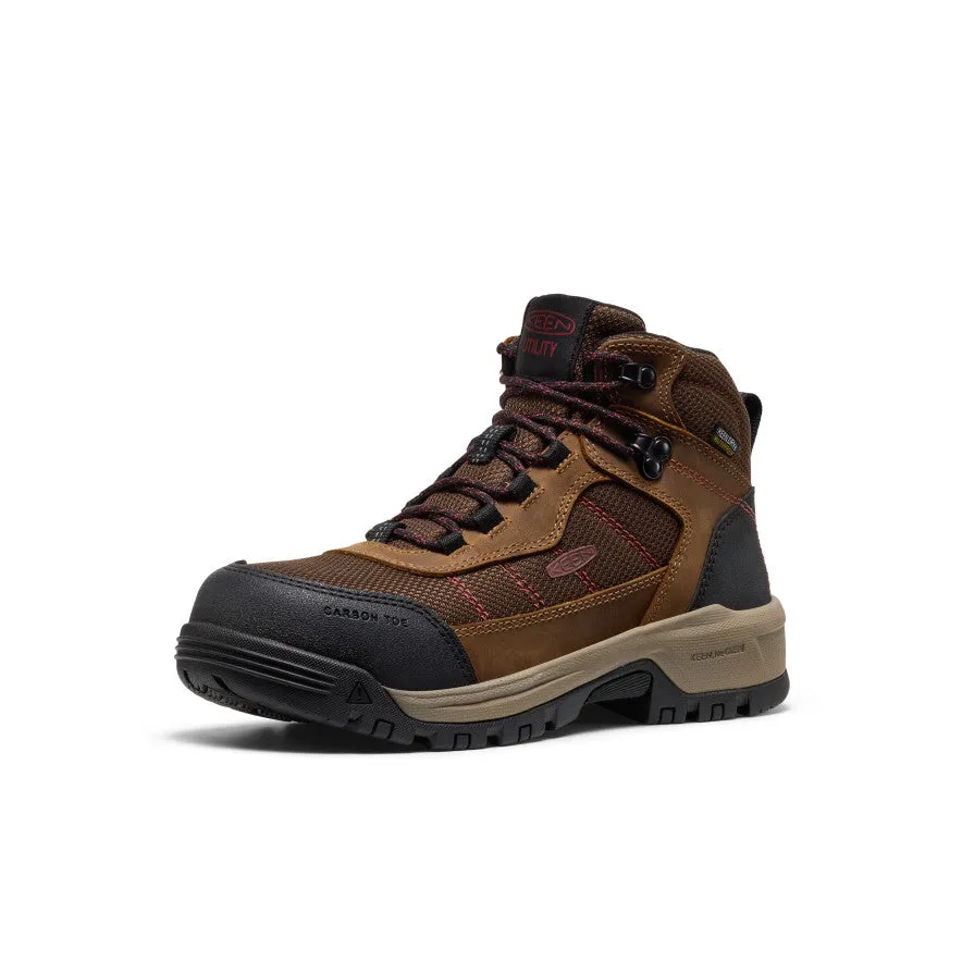 Women's Skokie Waterproof Work Boot (Carbon Toe) | Bison/Black sold by Keen product image thumbnail 3