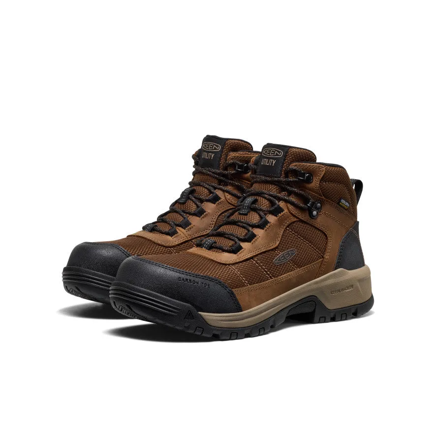Men's Skokie Waterproof Work Boot (Carbon Toe) | Dark Earth/Black sold by Keen product image thumbnail 2