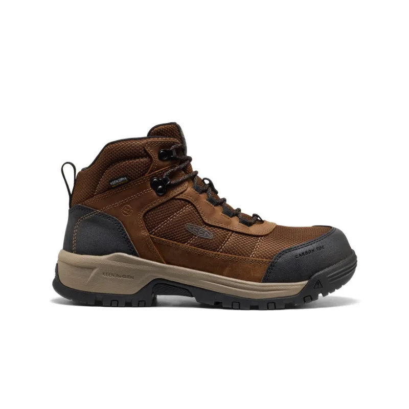 Men's Skokie Waterproof Work Boot (Carbon Toe)  |  Dark Earth/Black sold by Keen
