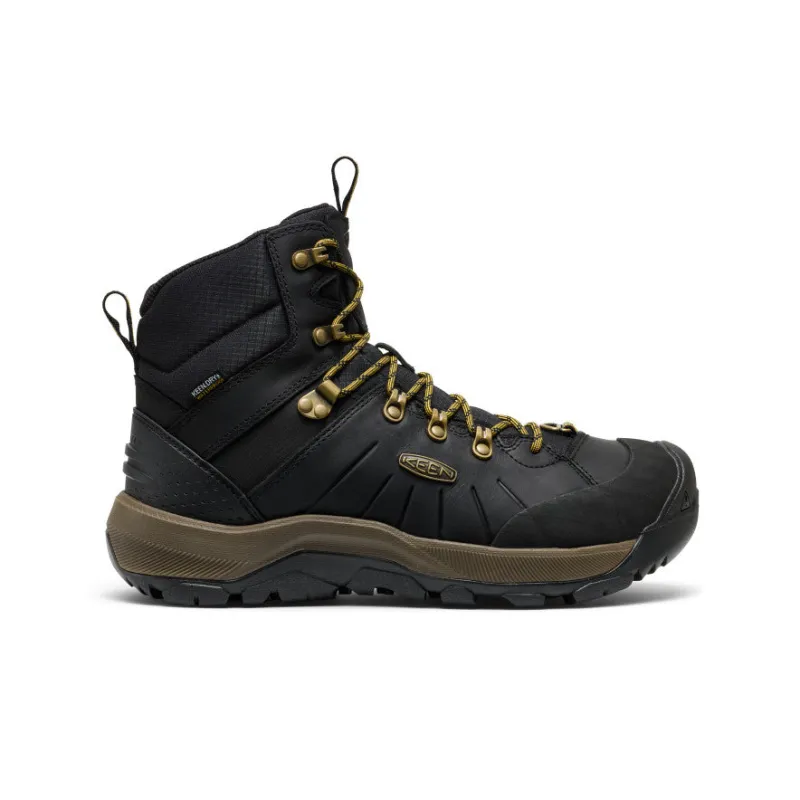 Men's Revel IV Polar Waterproof Boot  |  Black/Lemon Curry sold by Keen