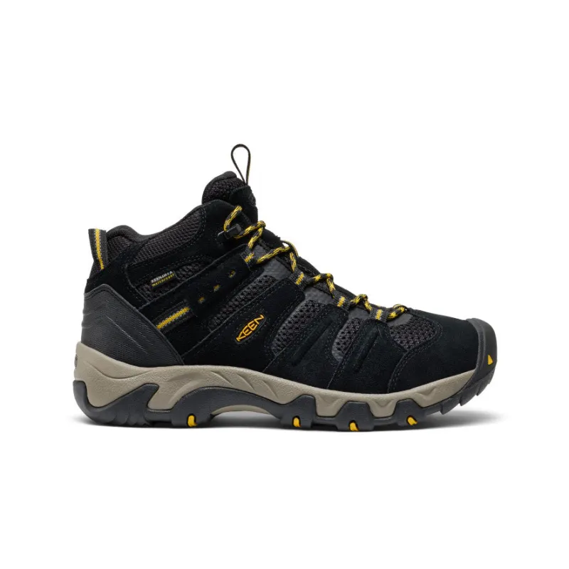 Men's Headout Waterproof Hiking Boot  |  Black/Lemon Curry sold by Keen