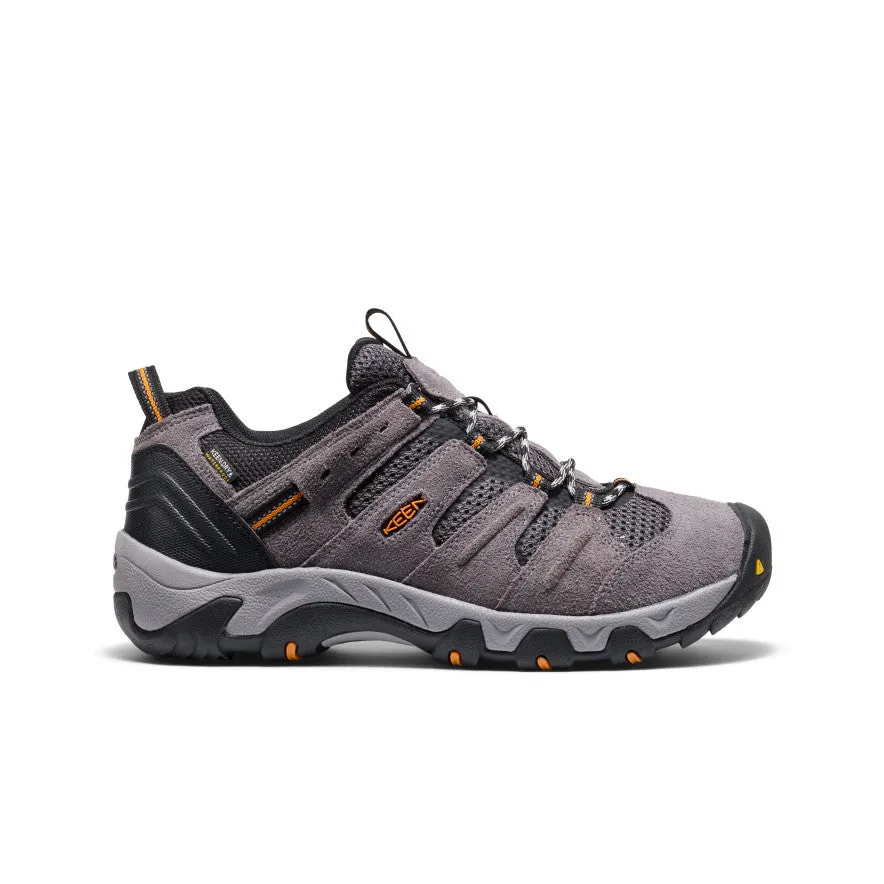 Men's Headout Waterproof Hiking Shoe | Steel Grey/Orange Pepper sold by Keen
