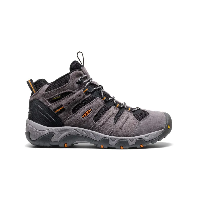 Men's Headout Waterproof Hiking Boot  |  Magnet/Orange Pepper sold by Keen