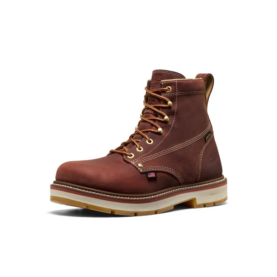 Men's Liberty 6" Waterproof 90° Heel Boot (Carbon Toe) | Bombay Brown/Gum sold by Keen product image thumbnail 3