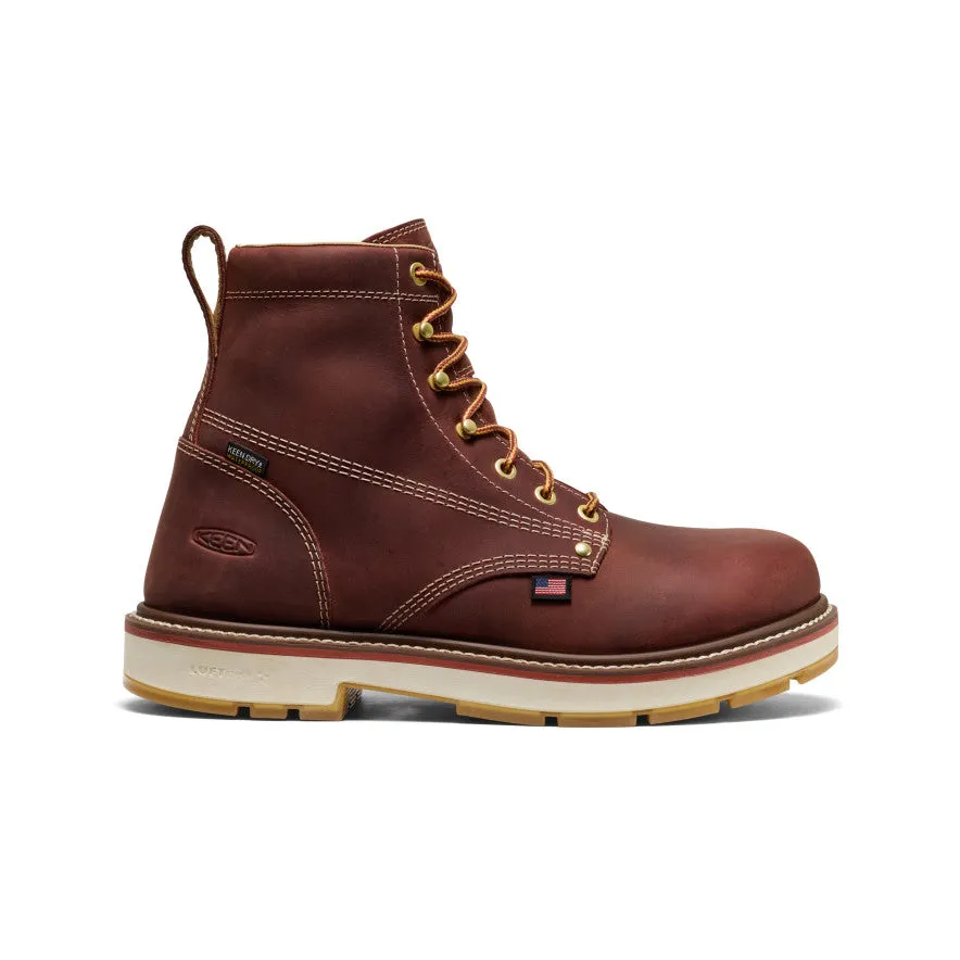 Men's Liberty 6" Waterproof 90° Heel Boot (Carbon Toe) | Bombay Brown/Gum sold by Keen