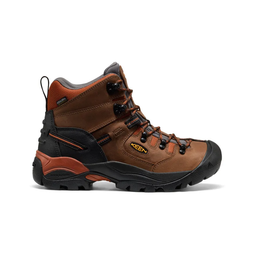 Men's Pittsburgh Energy 6" Waterproof Boot (Soft Toe) | Cascade Brown/Black sold by Keen