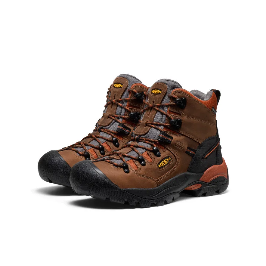 Men's Pittsburgh Energy 6" Waterproof Boot (Soft Toe) | Cascade Brown/Black sold by Keen product image thumbnail 2