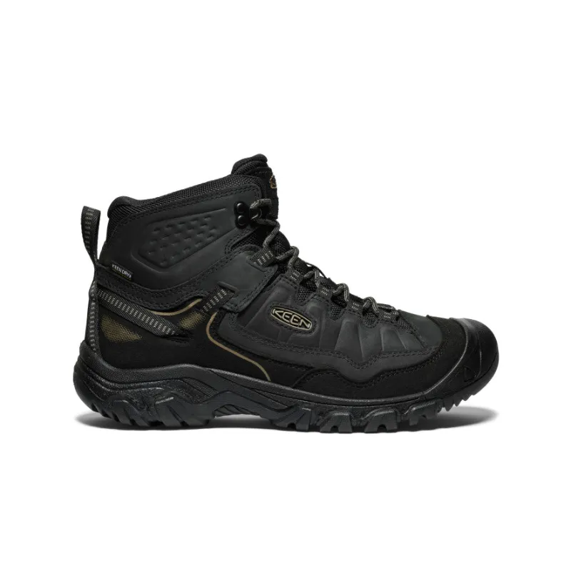 Men's Targhee IV Wide Waterproof Hiking Boot  |  Triple Black sold by Keen