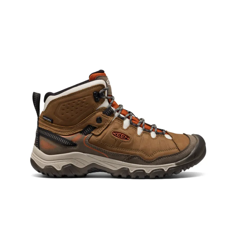 Men's Targhee IV Waterproof Hiking Boot  |  Coyote/Gold Flame sold by Keen