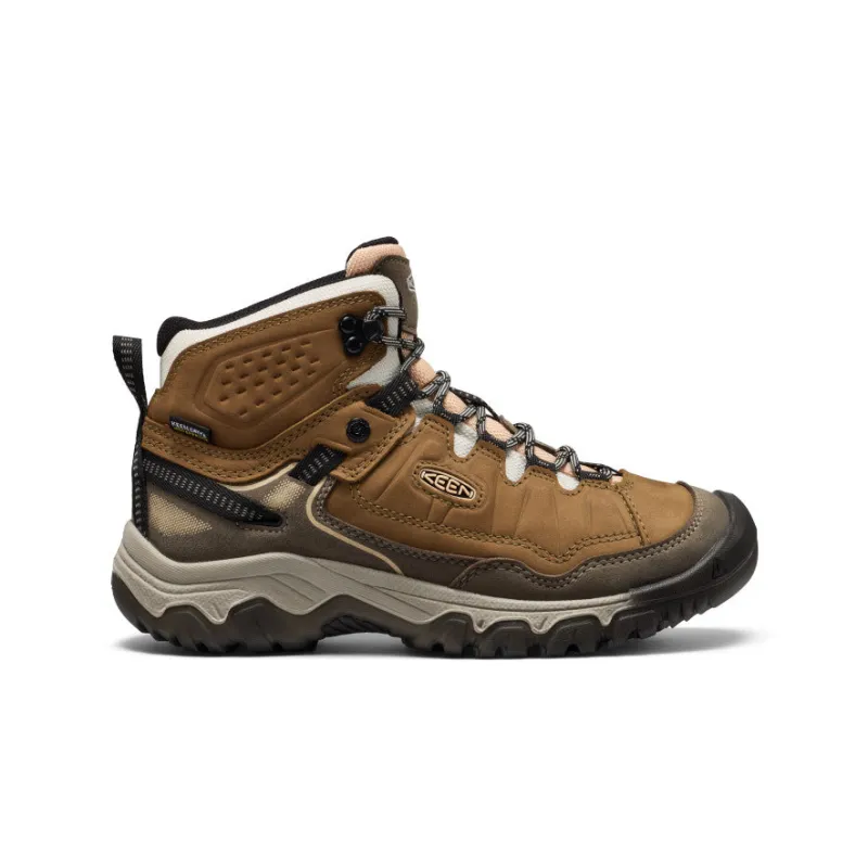 Women's Targhee IV Waterproof Hiking Boot  |  Coyote/Peach Fuzz made by Keen