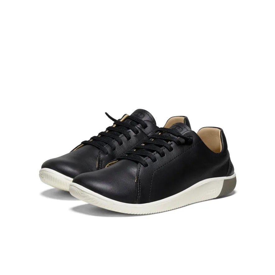 Women's KNX Leather Sneaker | Black/Star White sold by Keen product image thumbnail 2