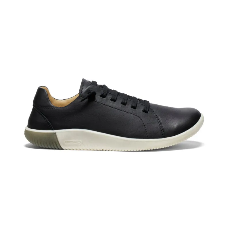 Women's KNX Leather Sneaker  |  Black/Star White sold by Keen