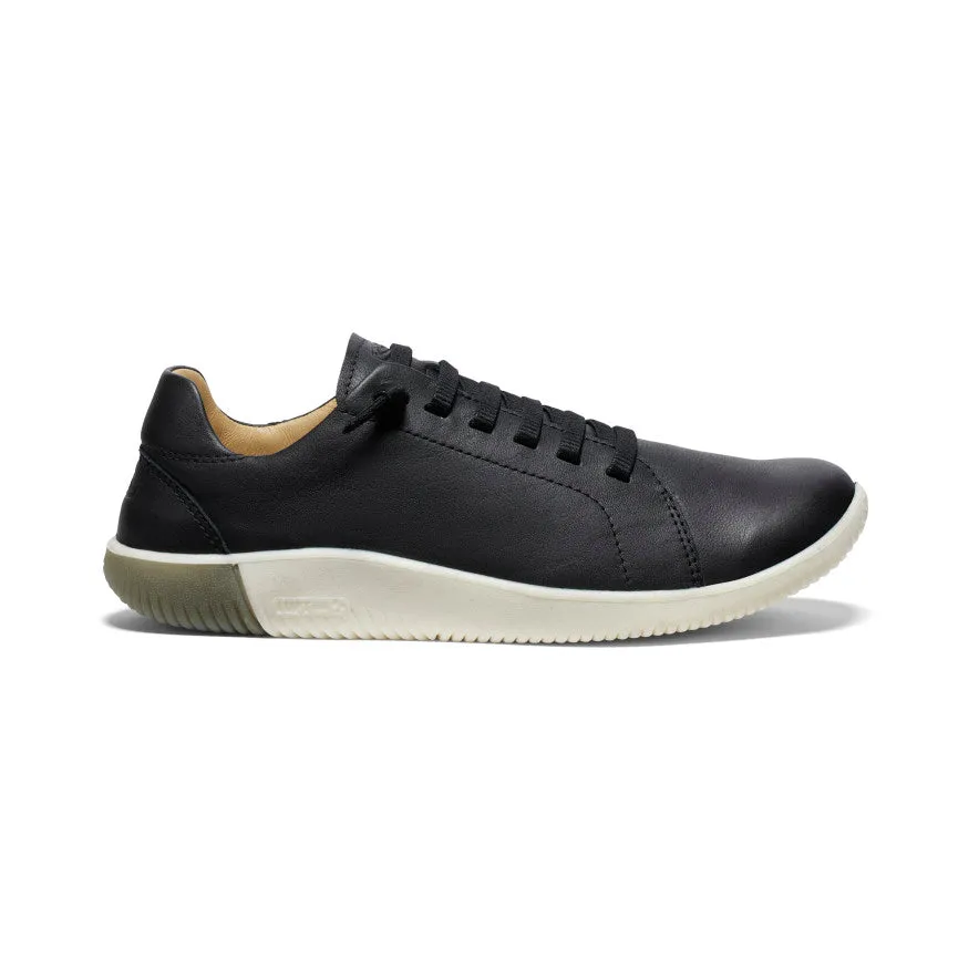 Women's KNX Leather Sneaker | Black/Star White sold by Keen