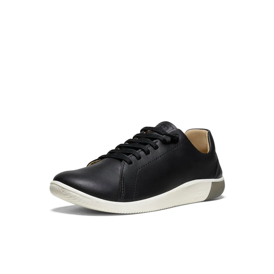 Women's KNX Leather Sneaker | Black/Star White sold by Keen product image thumbnail 3
