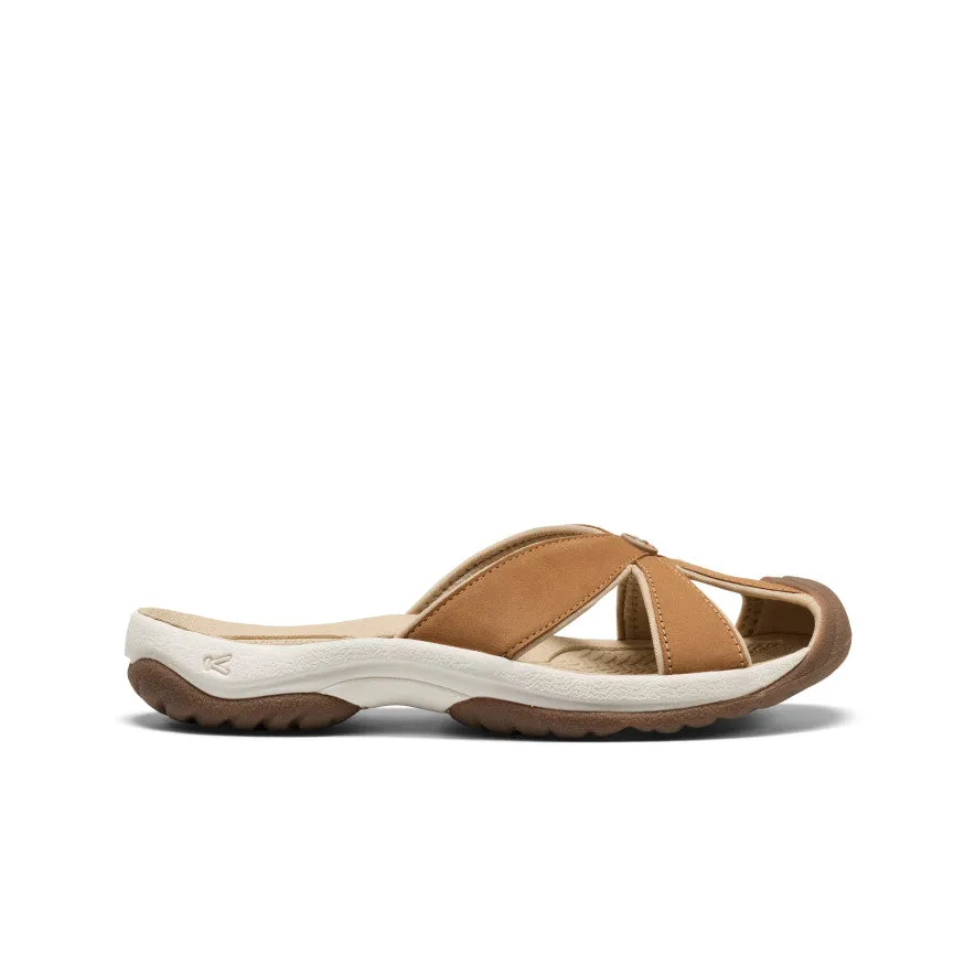 Women's Bali Leather Slide Sandal | Chipmunk/Birch sold by Keen