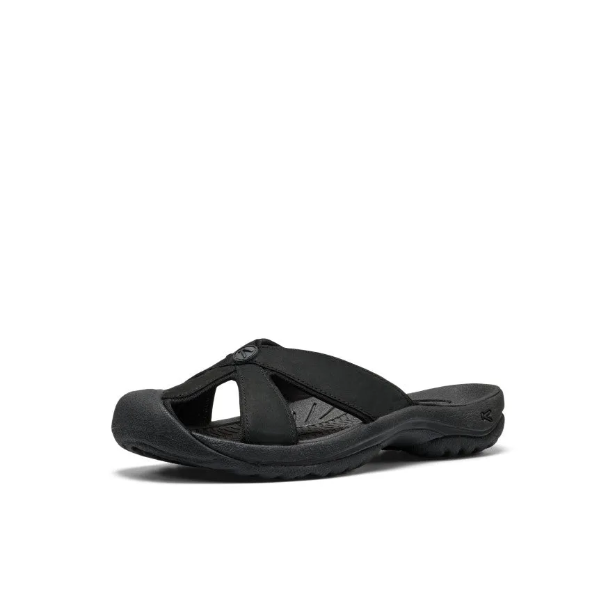 Women's Bali Leather Slide Sandal | Black/Black sold by Keen product image thumbnail 3