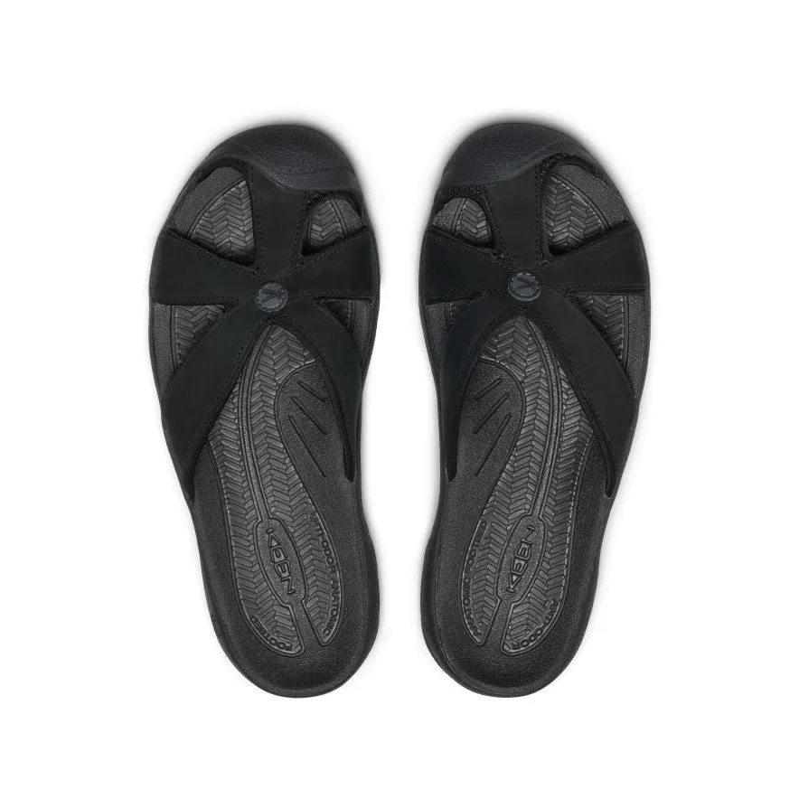 Women's Bali Leather Slide Sandal | Black/Black sold by Keen product image thumbnail 4