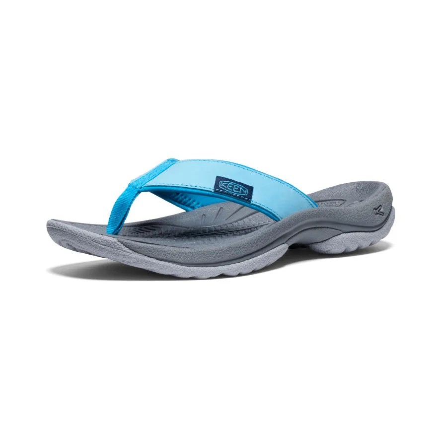 Women's Kona Leather Flip-Flop | Blue Atoll/Blue Danube sold by Keen product image thumbnail 3